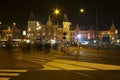 Amsterdam innercity by night in Netherlands Royalty Free Stock Photo