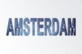 Amsterdam lettering, Amsterdam milky way letters, transparent background