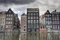 Amsterdam Mansions Royalty Free Stock Photo