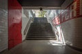 Entrance at the Amsterdam metro station