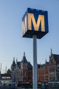 Amsterdam Metro signpost