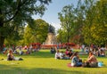 Amsterdam. Municipal park Vondelpark. Royalty Free Stock Photo