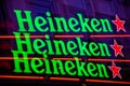 Heineken sign in Amsterdam city, Netherlands