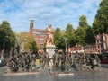 Amsterdam, Netherland - June 5 2019 Rembrandt statue on Rembrandtplein Rembrandt Square both named after the famous painter Royalty Free Stock Photo