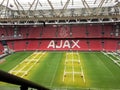 Amsterdam / Netherlands - 10 25 2018 : Ajax Amsterdam logo on stadium Arena