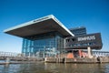 Amsterdam, Netherlands, April 2022. The Bimhuis and the Cruise Passenger Terminal at the Amstel in Amsterdam. Royalty Free Stock Photo