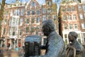 Bronze Sculptures of famous Dutch musicians and singers, located on Elandsgracht close to Prinsengracht canal