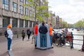AMSTERDAM,NETHERLANDS-APRIL 27: Public urinal also known as Krul on April 27,2015 in Amsterdam. Royalty Free Stock Photo