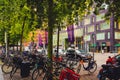 Bicycles and cars in Amsterdam-Zuid