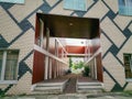 Ground floor corridor of a residential complex in Het Fenun