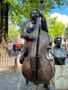 Amsterdam, Netherlands. August 11, 2023.Statues of famous Amsterdam singers