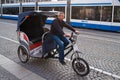 Bike taxi in amsterdam