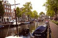 AMSTERDAM, THE NETHERLANDS - AUGUST 18, 2015: View on Prinsengracht