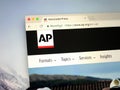 Homepage of The Associated Press or AP