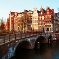 Amsterdam, Netherlands canals and bridges