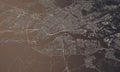 Amsterdam, Netherlands city map 3D Rendering. Aerial satellite view