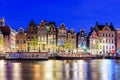 Amsterdam, Netherlands. Colorful dancing houses.