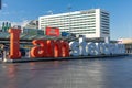 Iamsterdam floor sign at Schiphol airport Amsterdam