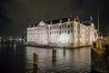 AMSTERDAM, NETHERLANDS - DECEMBER 28, 2017: VOC-ship East Indiaman the Amsterdam and The National Maritime Museum Het Scheepvaart Royalty Free Stock Photo