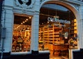 Cheese shop and tasting room in the city center of Amsterdam. Royalty Free Stock Photo