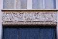 Amsterdam, Netherlands. February 2023. Ornaments of the wooden facades of houses in Broek in Waterland.