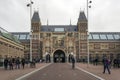 AMSTERDAM, NETHERLANDS - FEBRUARY 08: Visitors at Rijksmuseum