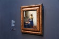 Amsterdam, Netherlands. January 20, 2024. The famous milkmaid of Johannes Vermeer.