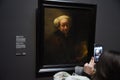 Amsterdam, Netherlands. January 20, 2024. The famous paintings of Rembrandt van Rijn in the Rijksmuseum in Amsterdam.