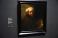 Amsterdam, Netherlands. January 20, 2024. The famous paintings of Rembrandt van Rijn in the Rijksmuseum in Amsterdam. Royalty Free Stock Photo