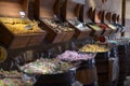 AMSTERDAM, NETHERLANDS - JULY 16, 2022: Assortment of sweets in Captain Candy shop