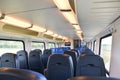 Amsterdam, Netherlands. July 2022. The interior of a Dutch Railways train.