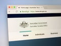 Hompage of The Australian Taxation Office - ATO Royalty Free Stock Photo