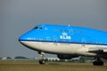 Amsterdam, the Netherlands - June 2nd, 2017: PH-BFI KLM Royal Dutch Airlines Royalty Free Stock Photo