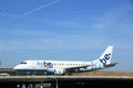 Amsterdam, the Netherlands - June 9th 2016: G-FBJC Flybe Embraer ERJ-175STD