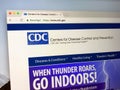 Homepage of the Centers for Disease Control and Prevention CDC