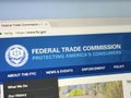 Homepage of The Federal Trade Commission, FTC.