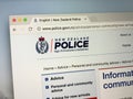 Homepage of The New Zealand Police