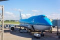 Amsterdam, Netherlands KLM Royal Dutch Airlines Boeing 747 at Schipol Airport