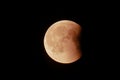 Amsterdam, Netherlands - 07-27-2018 Lunar eclipse Royalty Free Stock Photo