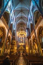 Amsterdam, Netherlands - March 2020 : Inside interior of De Krijtberg Kerk is Roman Catholic church in Amsterdam