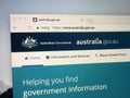 Official homepage of Australian government. Royalty Free Stock Photo