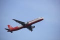 Amsterdam the Netherlands - March 4th, 2018: TC-ATE AtlasGlobal Airbus A321-200 Royalty Free Stock Photo