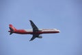 Amsterdam the Netherlands - March 4th, 2018: TC-ATE AtlasGlobal Airbus A321-200 Royalty Free Stock Photo