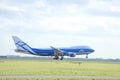 Amsterdam, The Netherlands, march 31, 2015: VQ-BHE AirBridgeCargo Boeing 747-400F