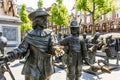 Bronze-cast sculptures of two main characters of Rembrandt`s the Night Watch