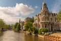 Amsterdam, Netherlands, May 2022. Luxury mansion along the Singelgracht in Amsterdam. Royalty Free Stock Photo