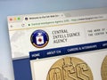 Official homepage of The Central Intelligence Agency - CIA Royalty Free Stock Photo