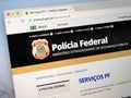 Homepage of The Federal Police of Brazil - PolÃÂ­cia Federal