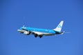 Amsterdam the Netherlands - May 3rd 2018: PH-EXA KLM Cityhopper Embraer ERJ-190 Royalty Free Stock Photo