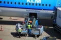 Amsterdam The Netherlands - May 26th 2017: Planes on platform